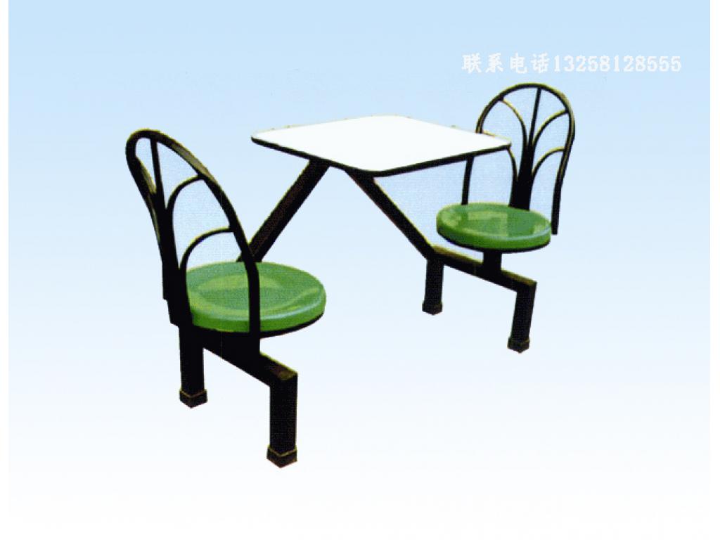 两人连体快餐桌椅ft2-003