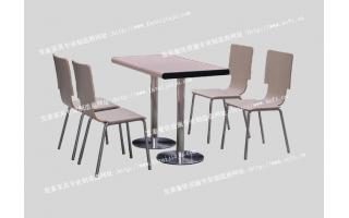 新都快餐桌椅汉堡店桌椅餐厅桌椅食堂餐桌椅四人分体快餐桌椅ft4-055