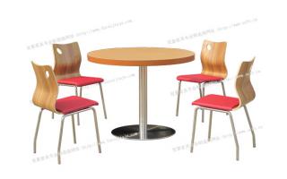 新都快餐桌椅汉堡店桌椅餐厅桌椅食堂餐桌椅四人分体快餐桌椅新都快餐桌椅ft4-067