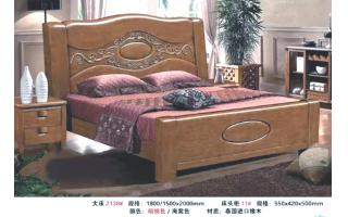 原素全实木床双人床现代简约卧室家具