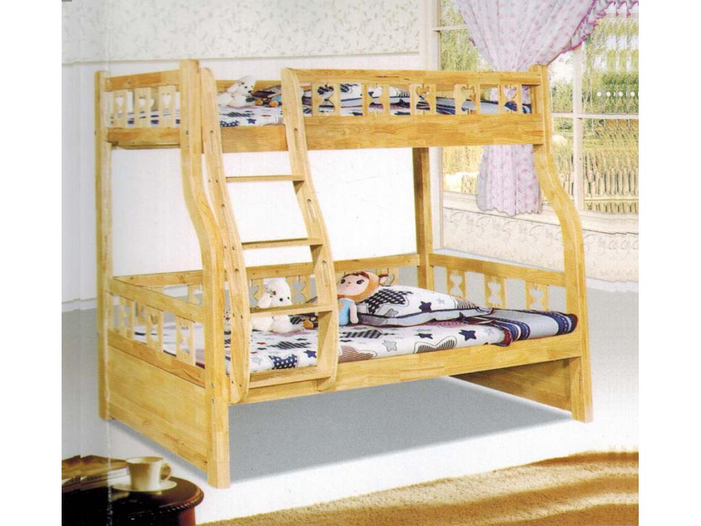 全实木儿童床上下床子公寓儿童床母床大人成年母子双人高低床上下铺木床双层儿童实木上下层床ft-B020