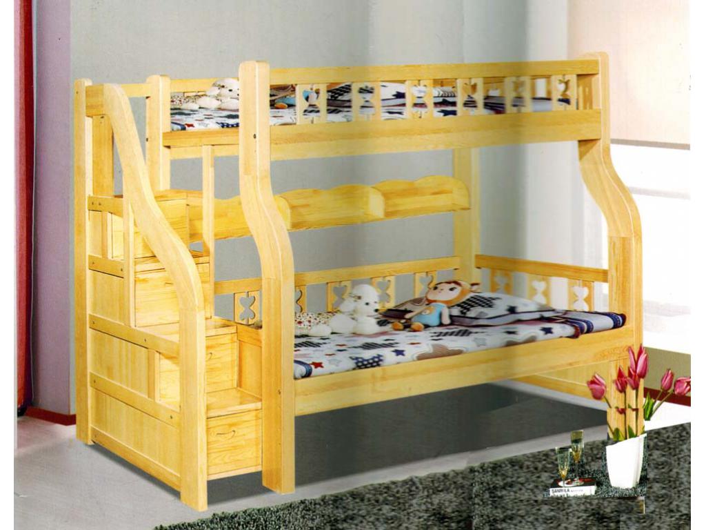 全实木儿童床上下床公寓儿童床多功能大人高低床双层床母子上下铺木床子母床 儿童实木上下层床ft-B021