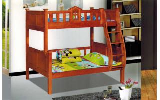 童床带护栏男孩单人床加宽床公寓儿童床女孩公主婴儿儿童实木上下层床ft-B028