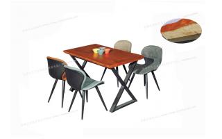 大理石餐桌 实木大理石餐桌椅组合套装可伸缩折叠饭桌ftsmc...