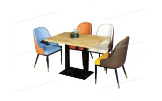 实木餐桌椅组合 原木色进口实木饭桌 北欧餐家具ftsmczy-017