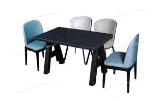 实木餐桌椅组合 原木色进口实木饭桌 ftsmczy-024