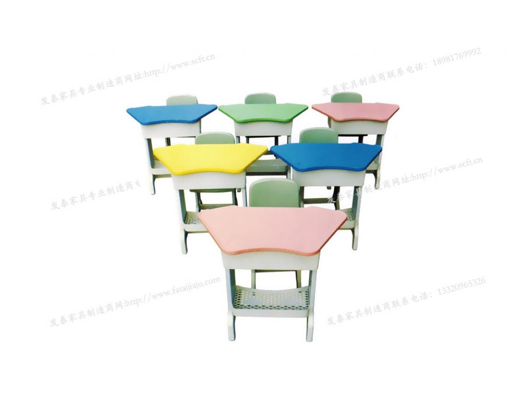 课桌椅中小学生双层课桌辅导班培训桌补习班课桌椅ftkzy2-022