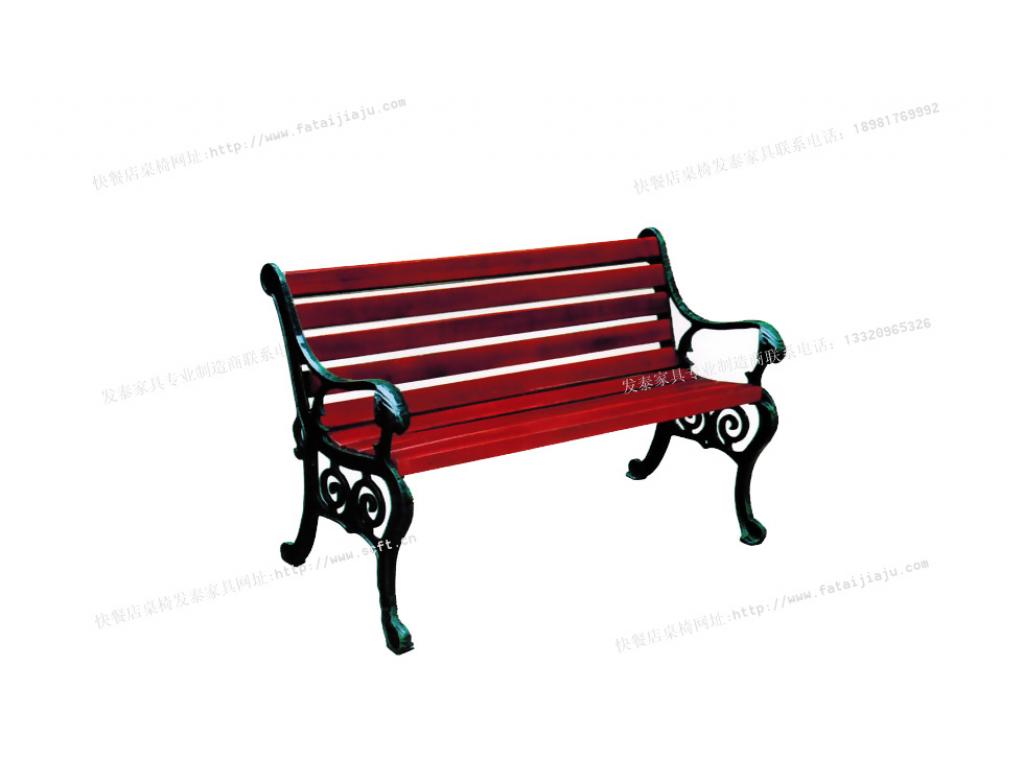 公园条凳 休闲凳子 铸铁公园凳 铸铝公园长条凳 铁艺公园排椅ftpy-043
