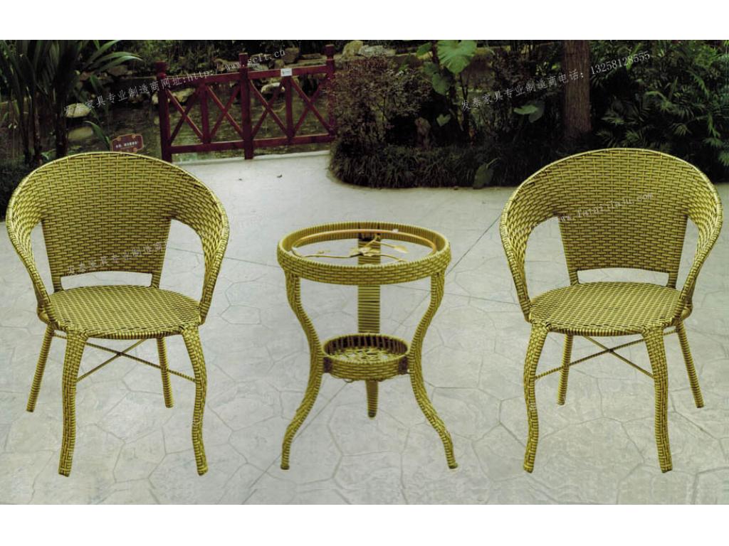 藤椅子茶几三件套五件套组合天然藤椅特价休闲椅阳台单人桌椅藤椅ftty-017