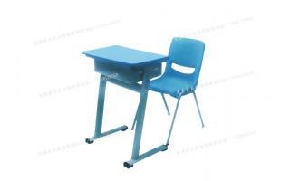 教学培训桌辅导可升降单人课桌黄色款课桌椅ftkzy-022
