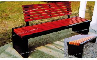 公园椅实木坐凳户外长凳防腐木室外休息凳子排椅ftpy-017
