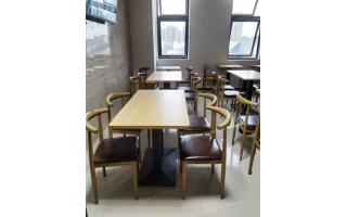 小吃店桌椅食堂餐桌椅四人分体快餐桌椅咖啡店桌椅ft4-124