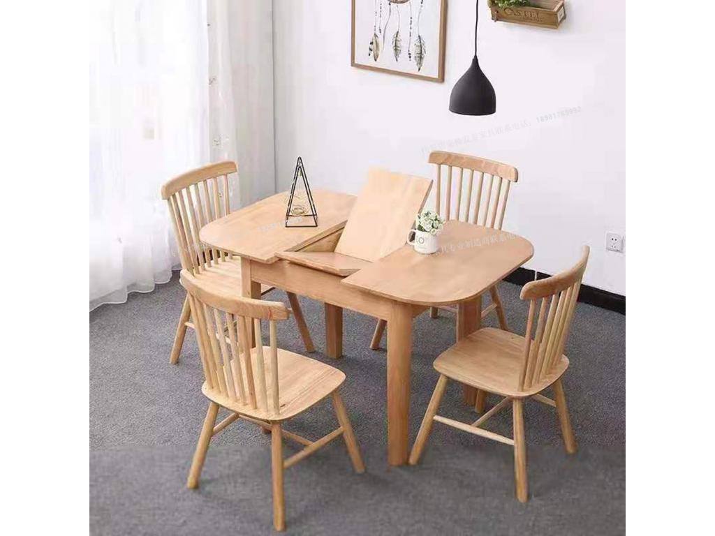 实木餐桌餐椅组合套装 北欧餐厅简约大理石餐台饭桌子精品家具ftsmczy-037