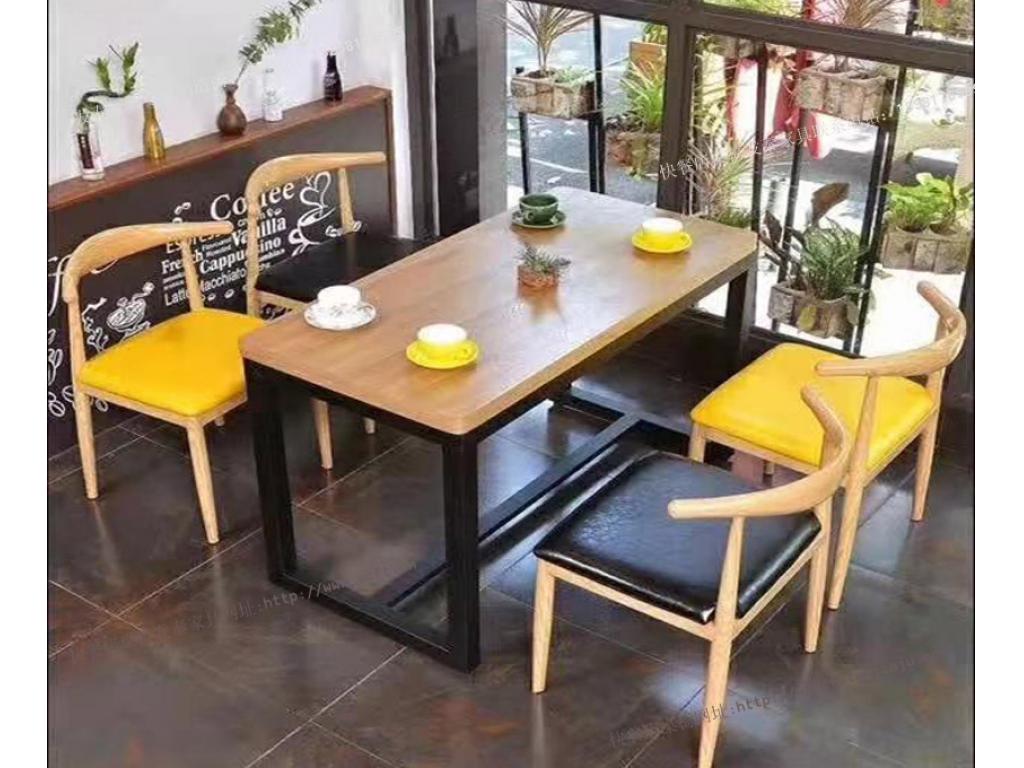 餐桌 实木餐桌椅组合北欧现代家具家用吃饭桌子方桌ftsmczy-039