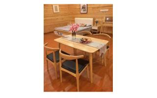 北欧实木餐桌 新中式小户型餐桌椅组合饭桌家用 ftsmczy-033