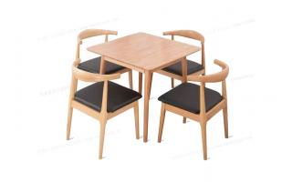 实木餐桌椅组合原木色进口实木饭桌北欧餐家具ftsmczy-035