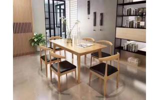 餐桌椅组合长方形饭桌现代简约ftsmczy-036
