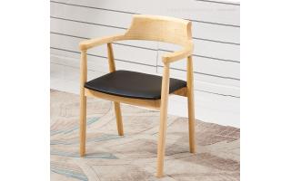 实木餐椅广岛椅老板实木椅咖啡店活动餐椅ft-038